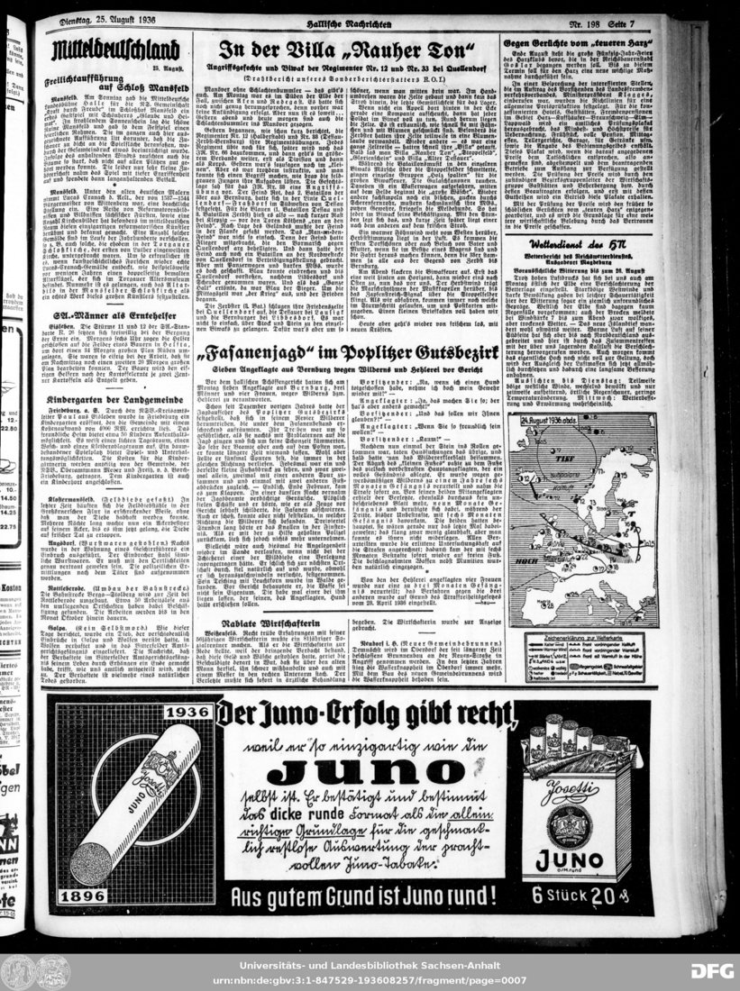 Hallische Nachrichten · 25. August 1936 · PDF-Seite 7