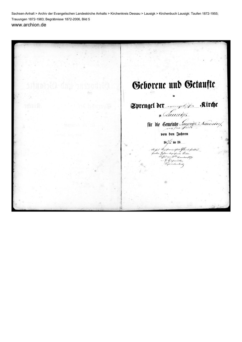 Begräbnisregister Lausigk · Bild 219 · PDF-Seite 1